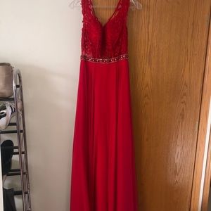 Red prom dress